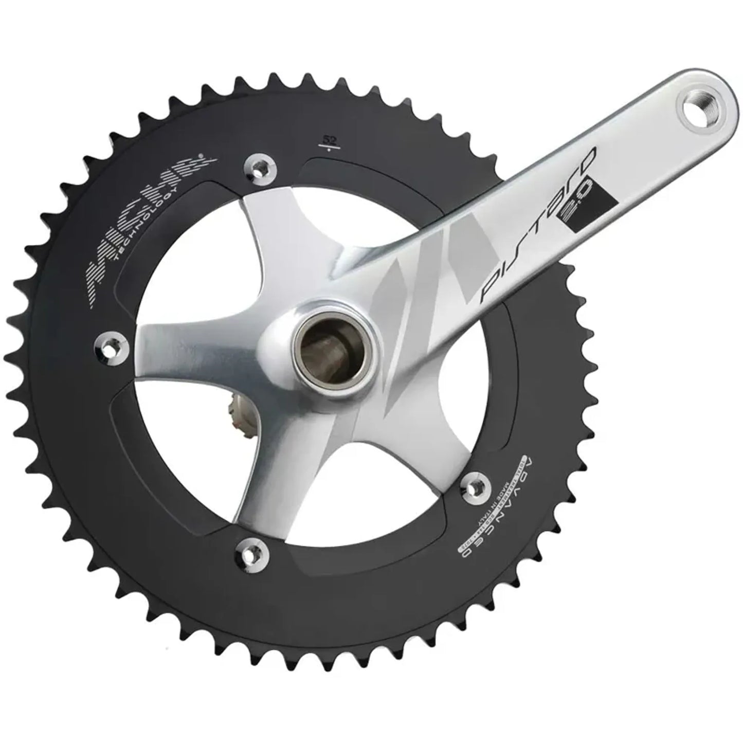 Miche Pistard 2.0 Track Bike Chainset in Silver